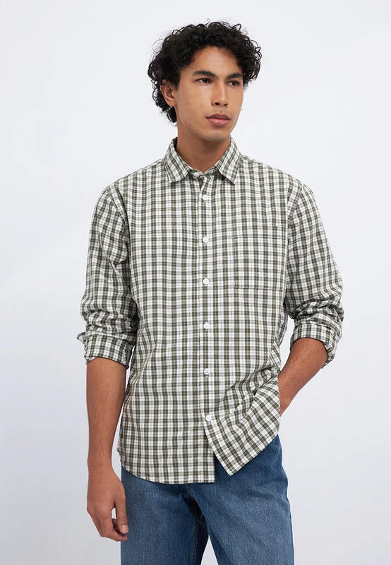 Regular Fit Long Sleeve Check Shirt